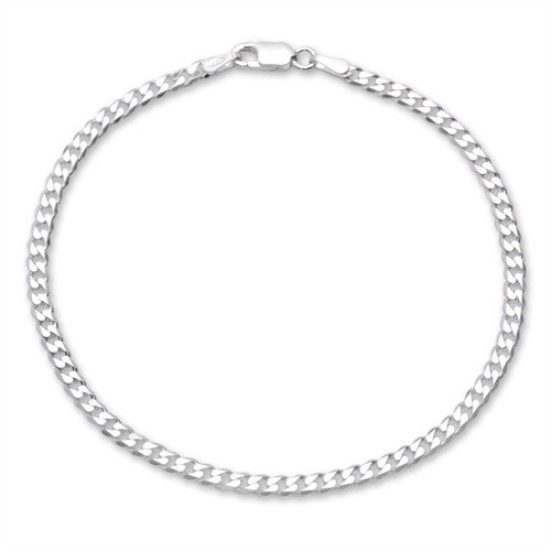 JEWLIX Panzerarmbänder Armband Silber 3mm 21 cm