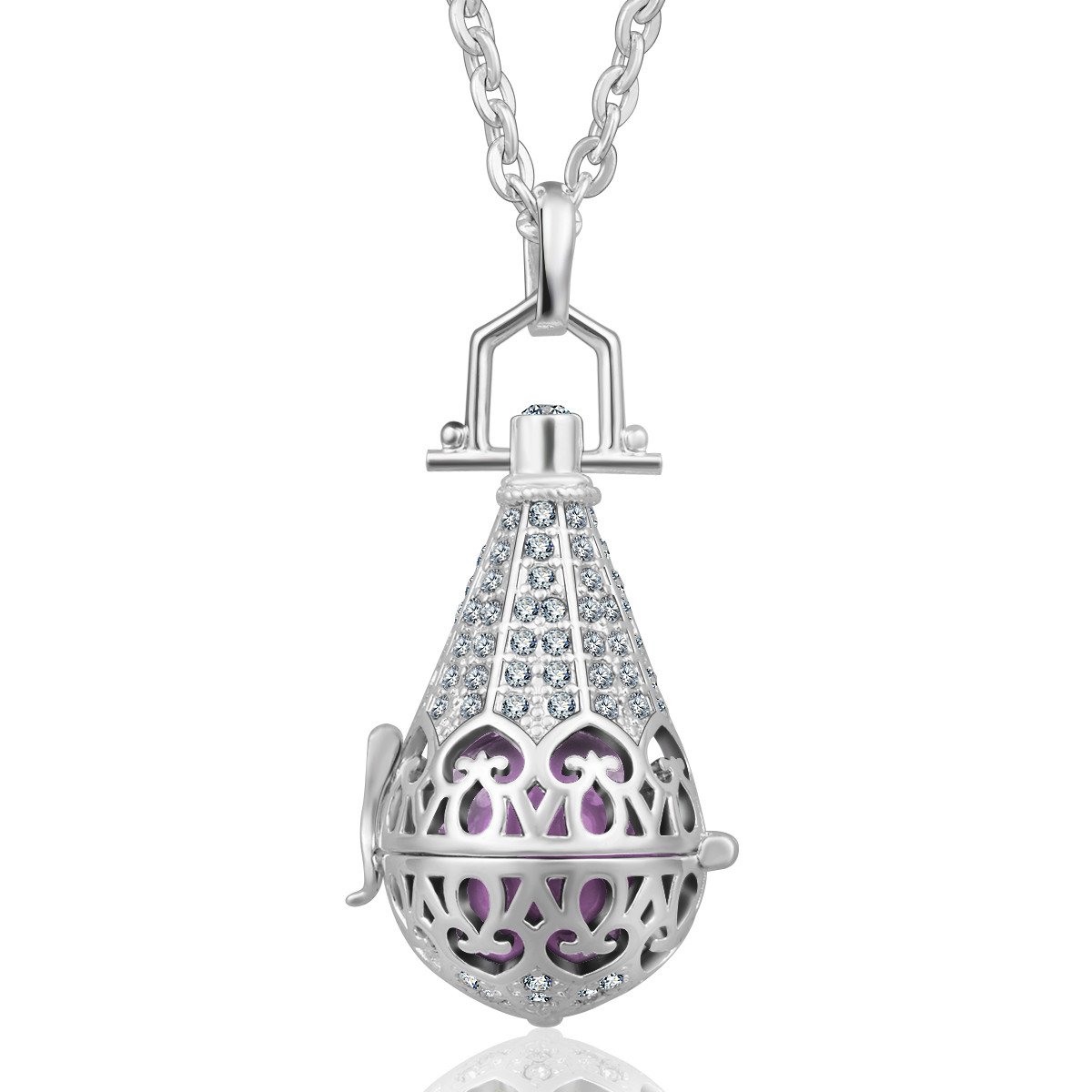 Eudora Harmony Bola Tower Halskette 18mm Zirkonia