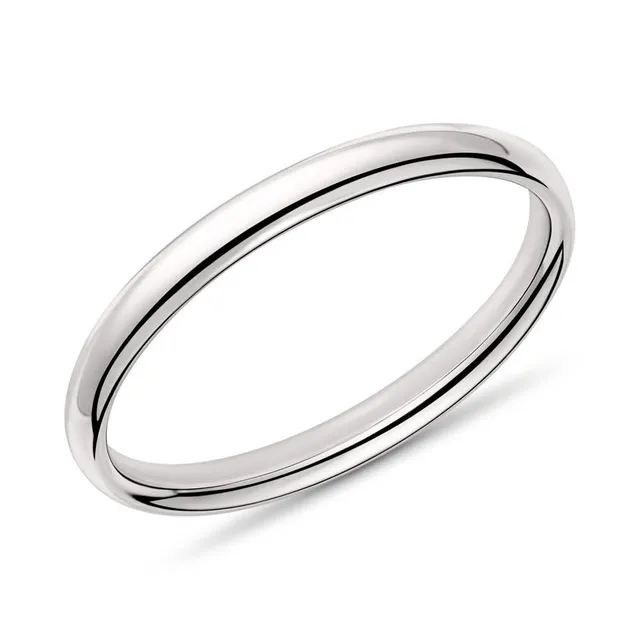 JEWLIX Ring 585er Weißgold Größe 50 schmal