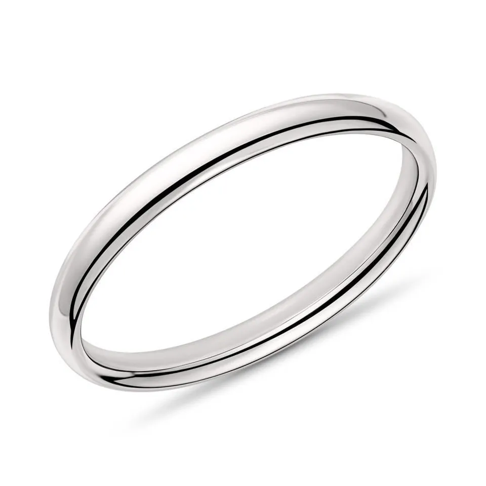 JEWLIX Ring 585er Weißgold Größe 50 schmal