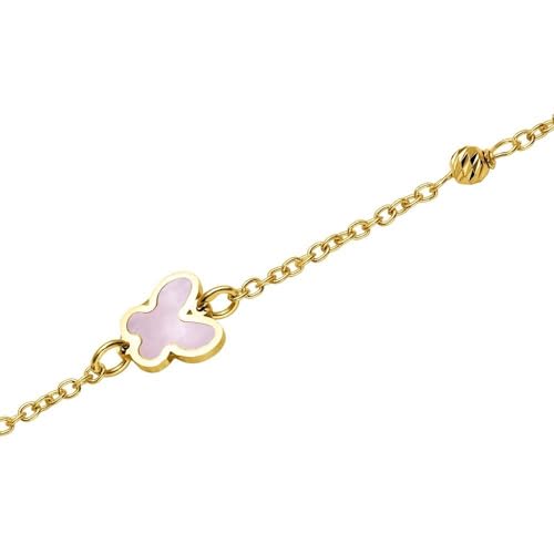 JEWLIX ID-Armbänder Schmetterlingsarmband 585er Gold Damen