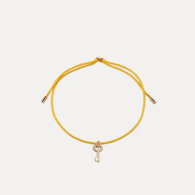 Stilnest Tiny Key Armband 585 Gold 16cm Schlüssel