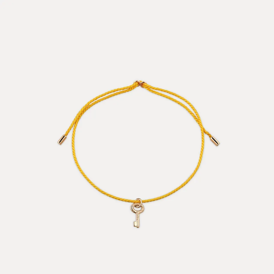 Stilnest Tiny Key Armband 585 Gold 16cm Schlüssel