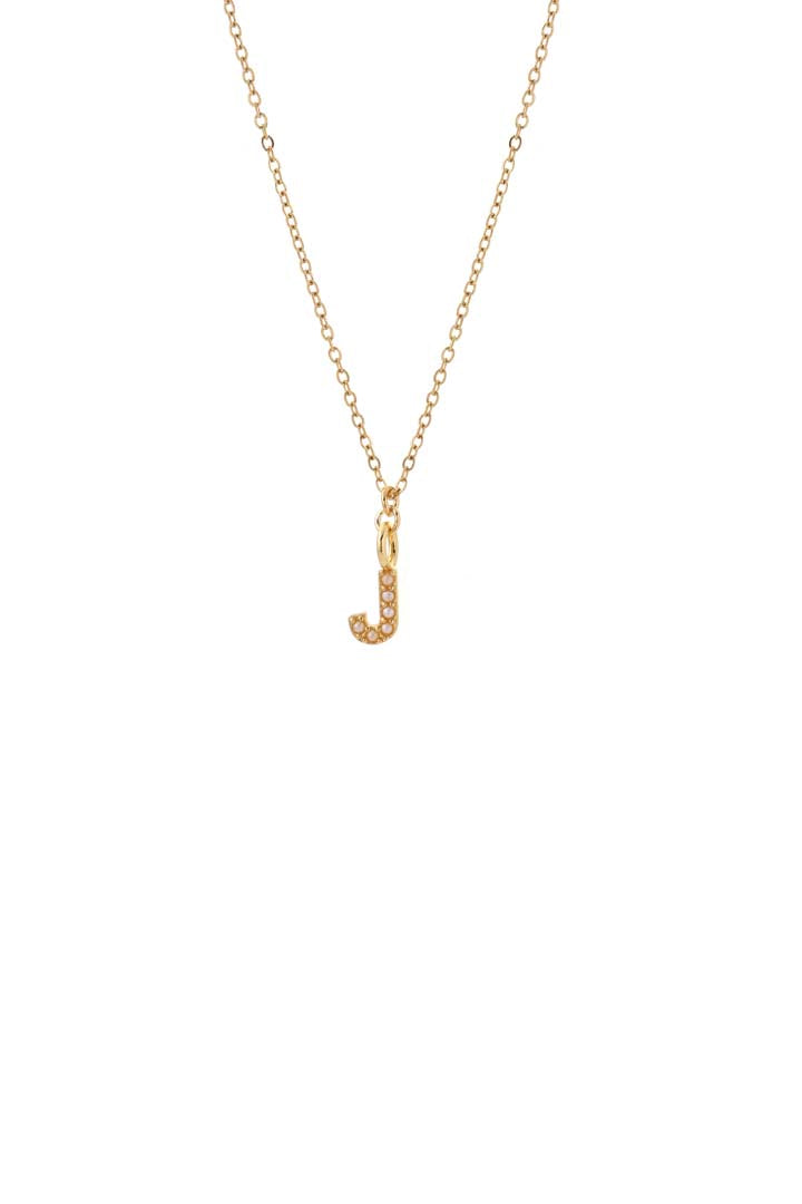 Joy by Corrine Smith Initial J Halskette Gold mit Perle