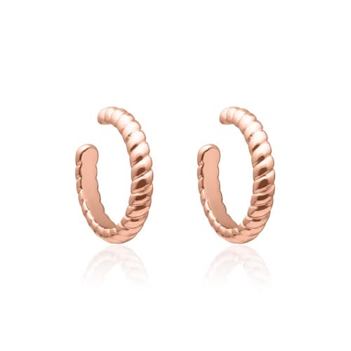 JEWLIX Ear Cuffs 925 Silber Gold Tau-Design Paar