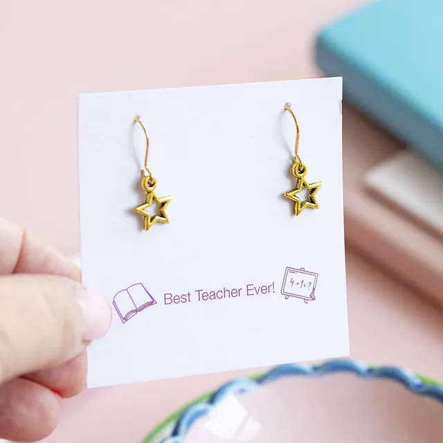 Joy by Corrine Smith Star Ohrringe Gold Stern 2cm Geschenk
