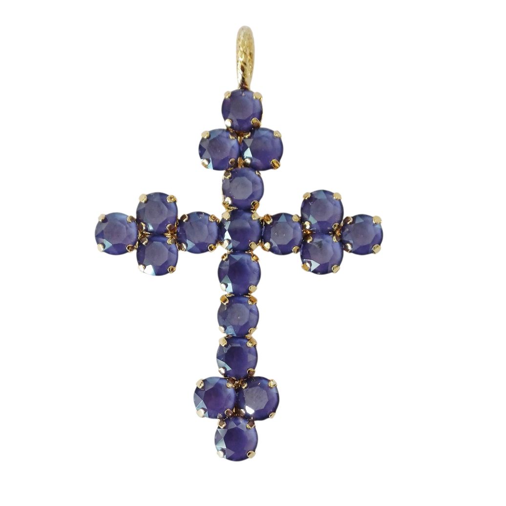 Alevá Bijoux Croci Nuova Bizantina Anhänger 7 cm