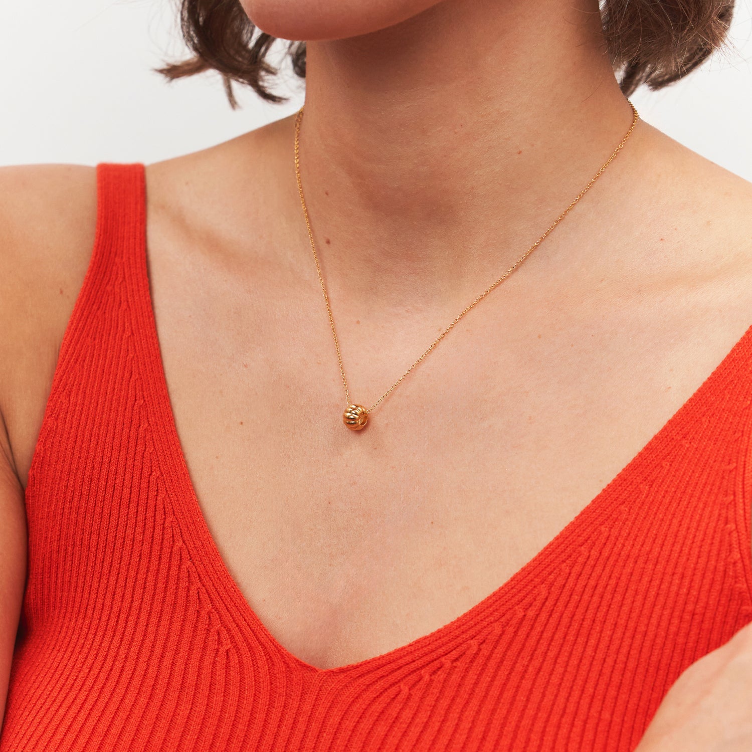 Stilnest Eden Citrus Kette Gold Vermeil 925 Silber 45/60cm