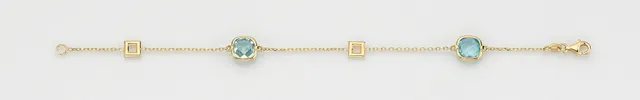 Eugen Rühle Armbänder 37.3577 Armband 585 Gelbgold Sky Topas