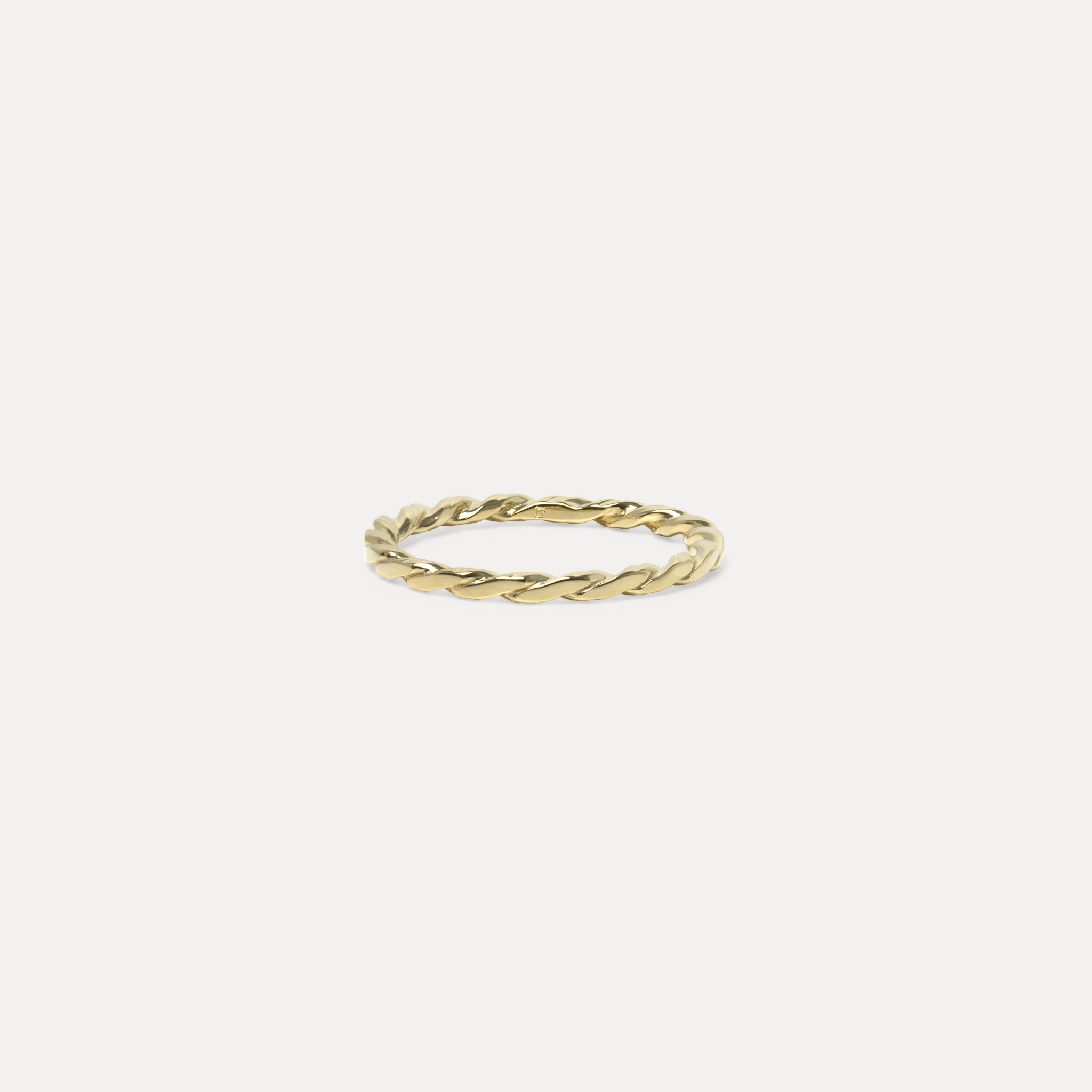 Stilnest Twisted Ring 585 Gold Seilring Massivgold Gr. 49-64