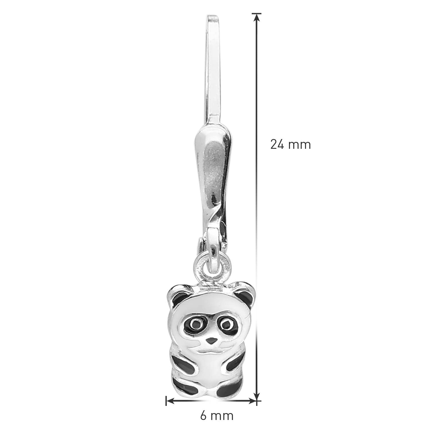 trendor 41596 Panda Ohrringe Silber 925 Mädchen Kinder