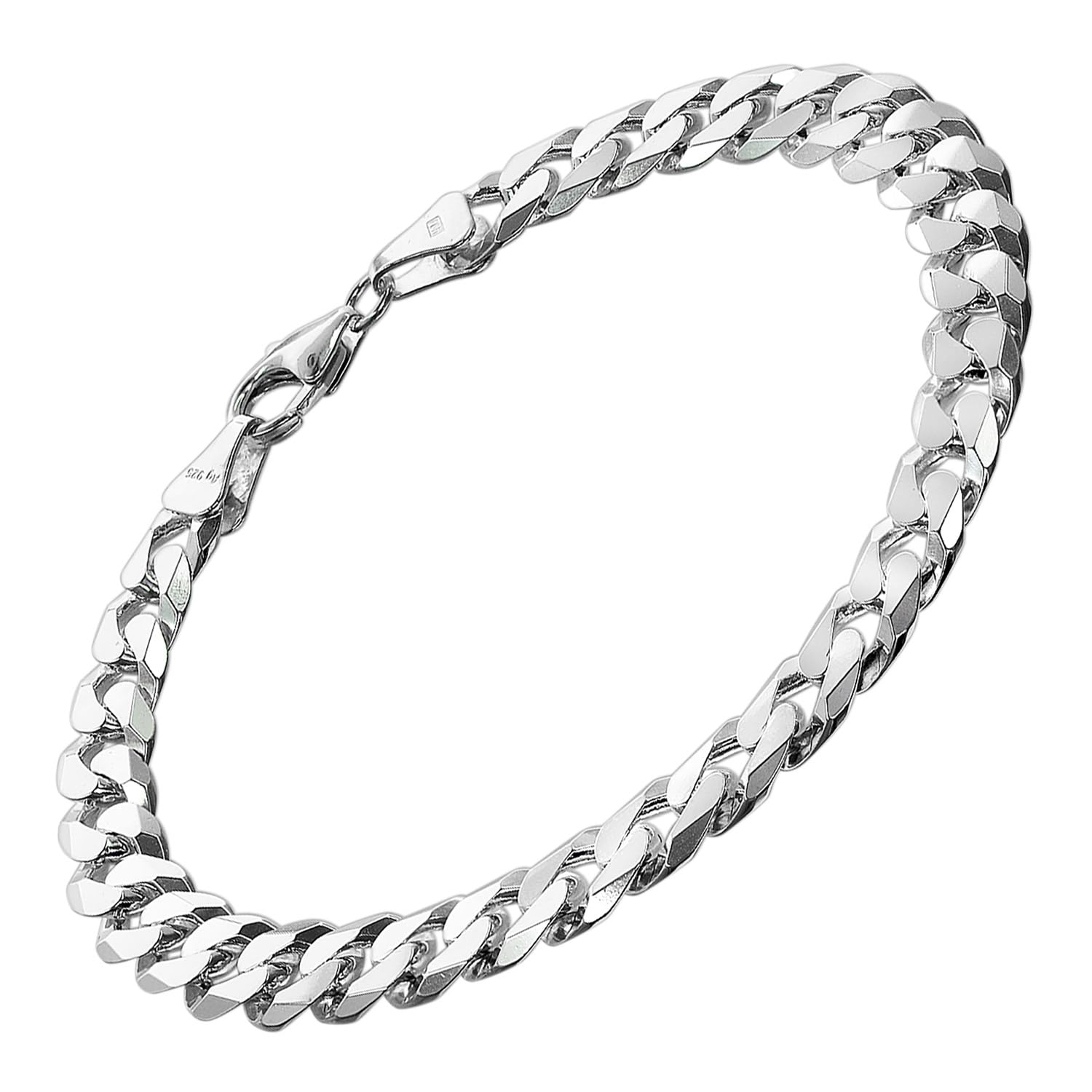 trendor 75138 Herren-Armband Silber 925 23 cm Panzer