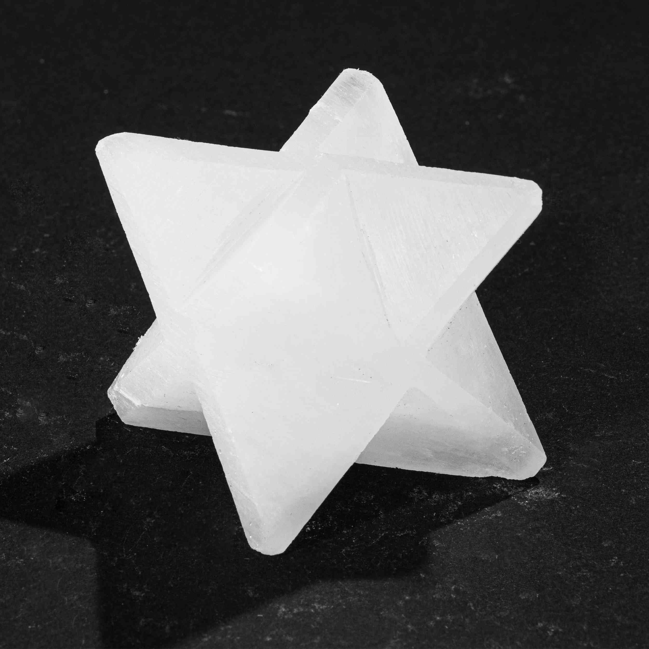 NKlaus Healing Crystals Selenit Merkaba Stern 4 cm Heilstein