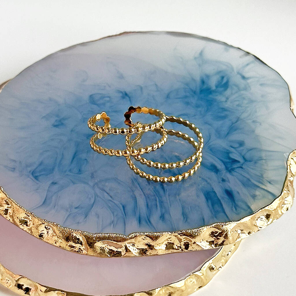 Joy by Corrine Smith Double Band Ring Gold verstellbar
