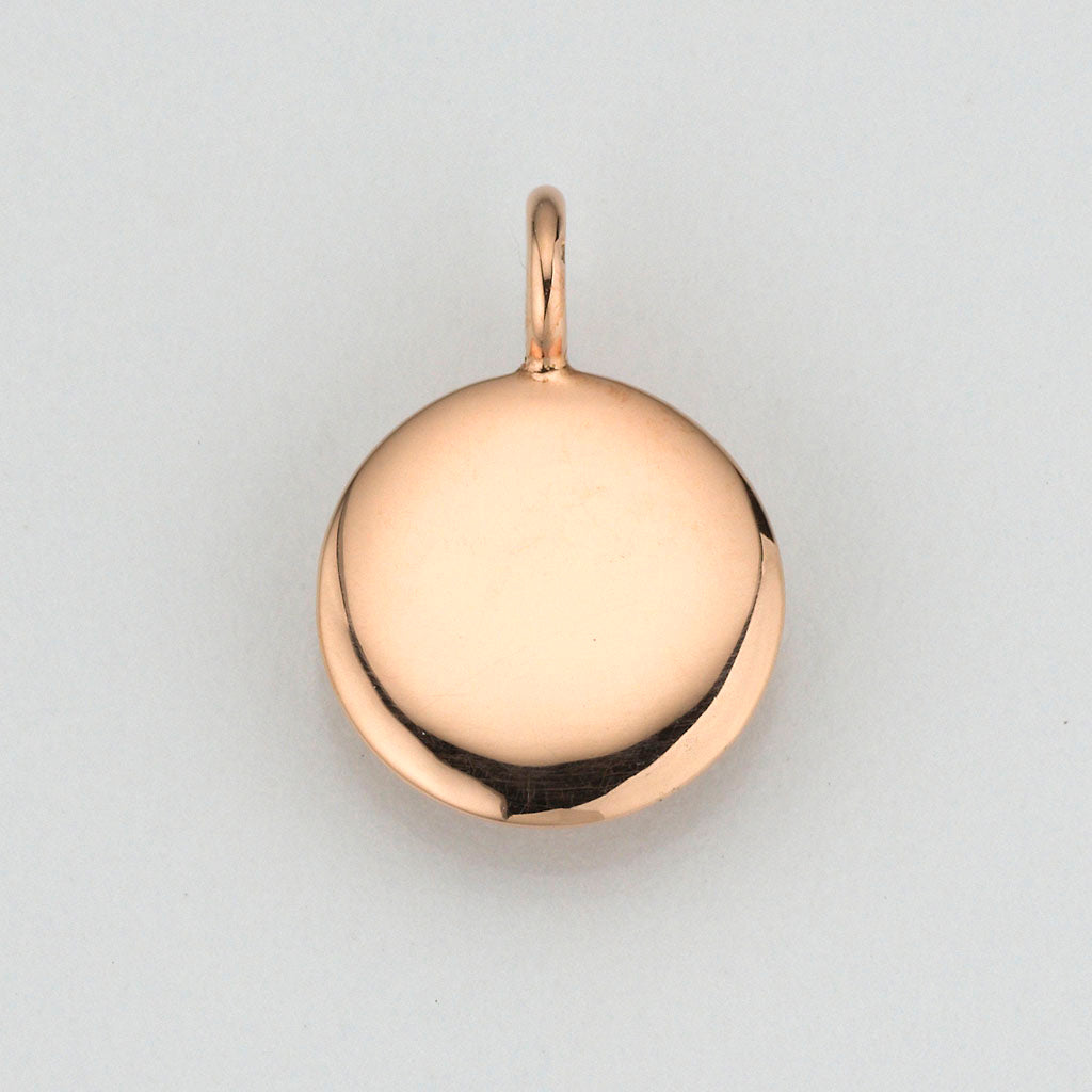 Eugen Rühle Anhänger rund gewölbt 12mm Roségold