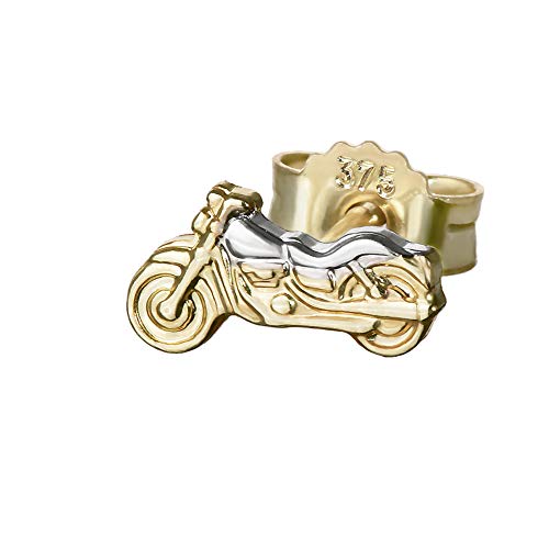 NKlaus Jewellery Motorrad Ohrstecker Silber 925 8x4mm