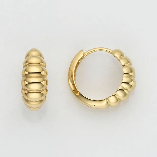 Eugen Rühle Ohrschmuck Creolen 80.4800 585 Gold 6,2x16,4mm