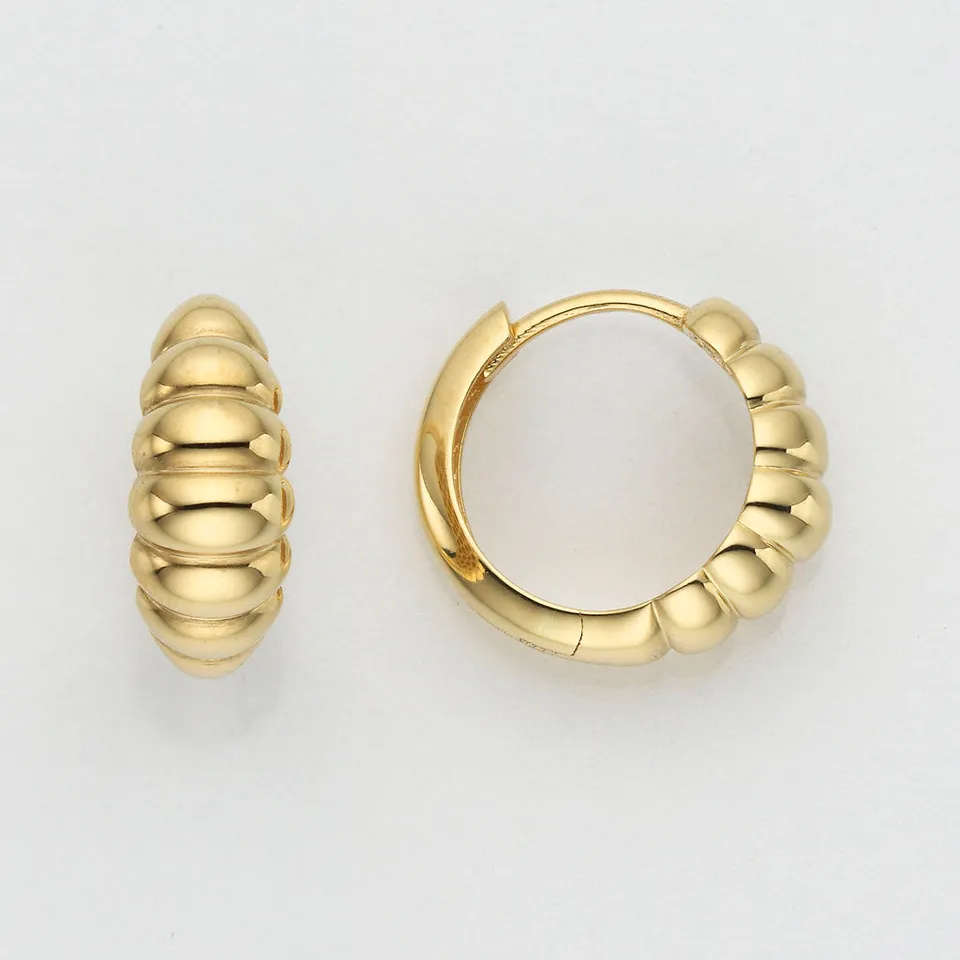 Eugen Rühle Ohrschmuck Creolen 80.4800 585 Gold 6,2x16,4mm