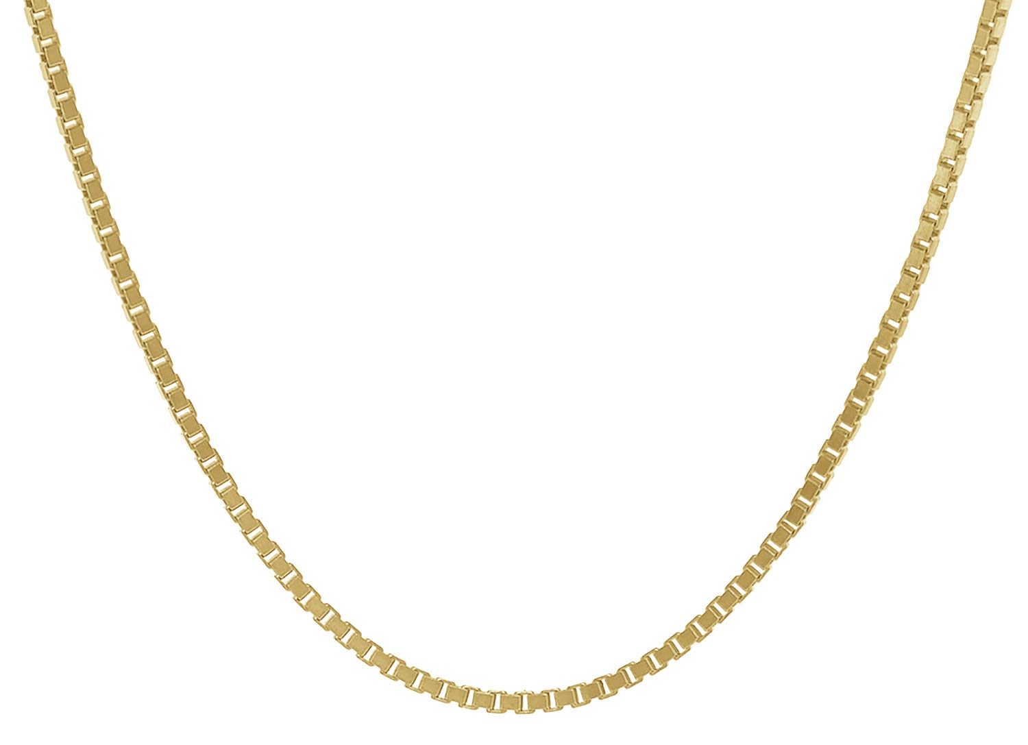 trendor 39450 Veneziakette Silber Goldplattiert 0,9 mm 50 cm