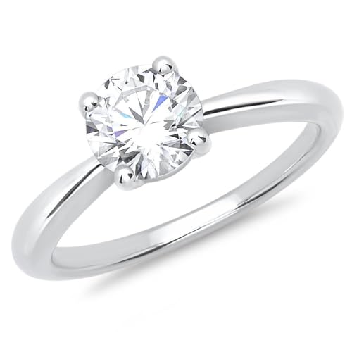 JEWLIX VR0050 Verlobungsring Silber Zirkonia Größe 58mm