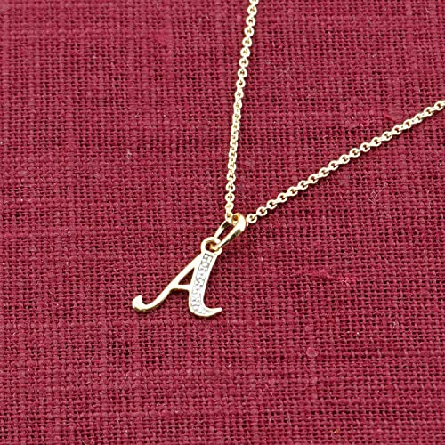 trendor Buchstaben-Anhänger A Gold 333 Kette 38 cm