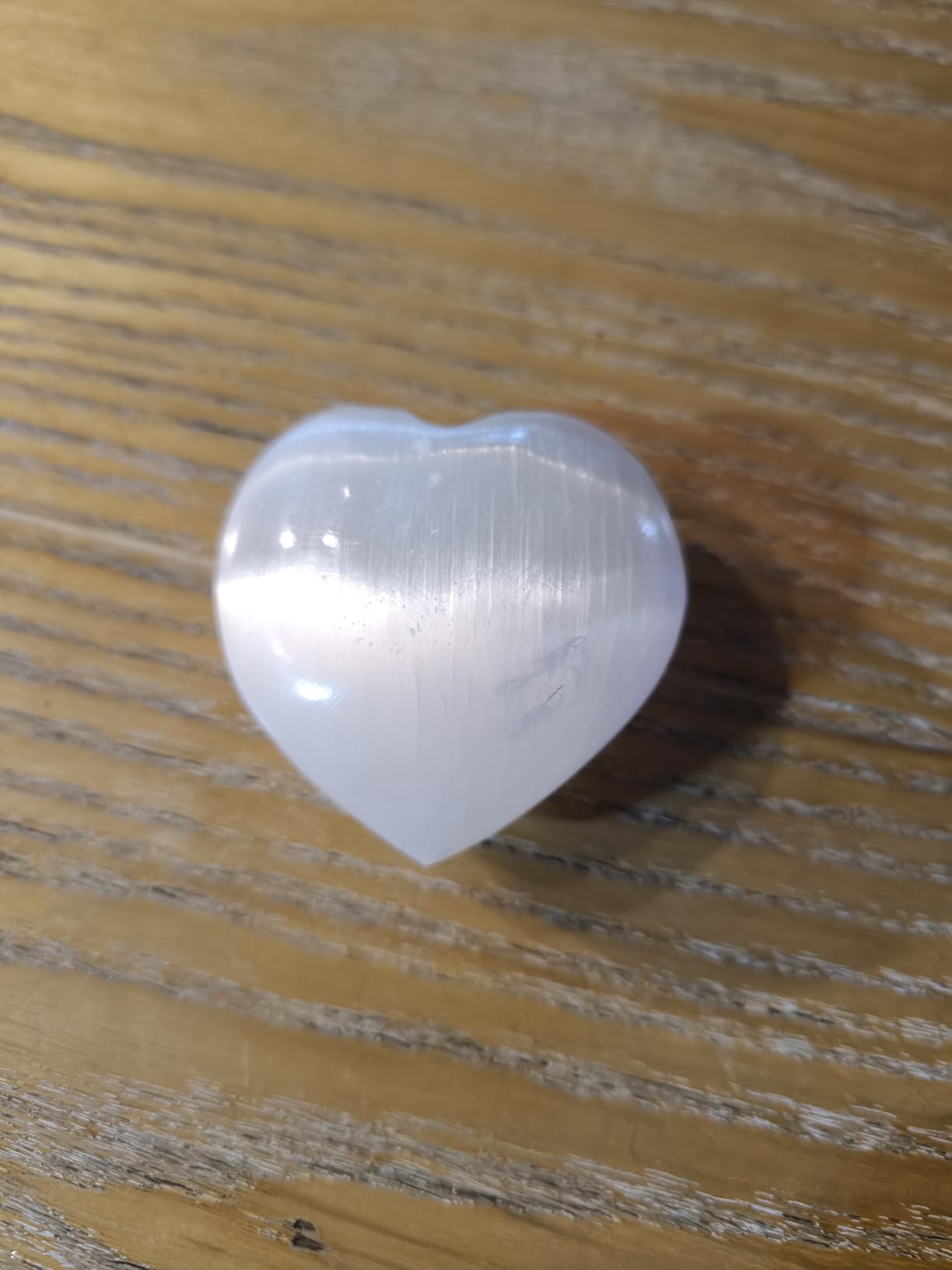 NKlaus HEALING CRYSTALS Selenit-Herz Heilstein 5,5 cm 1 Stück
