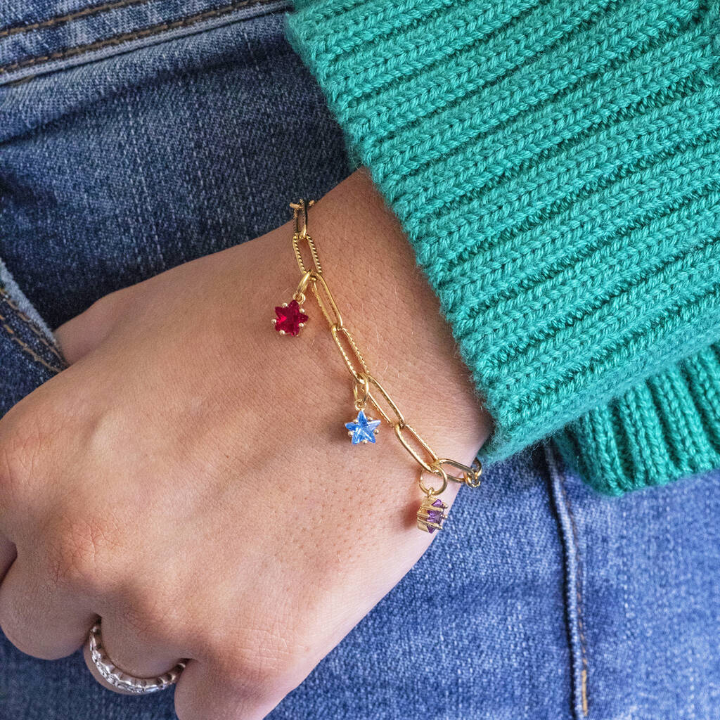 Joy by Corrine Smith Family Stars Armband Gold Geburtsstein