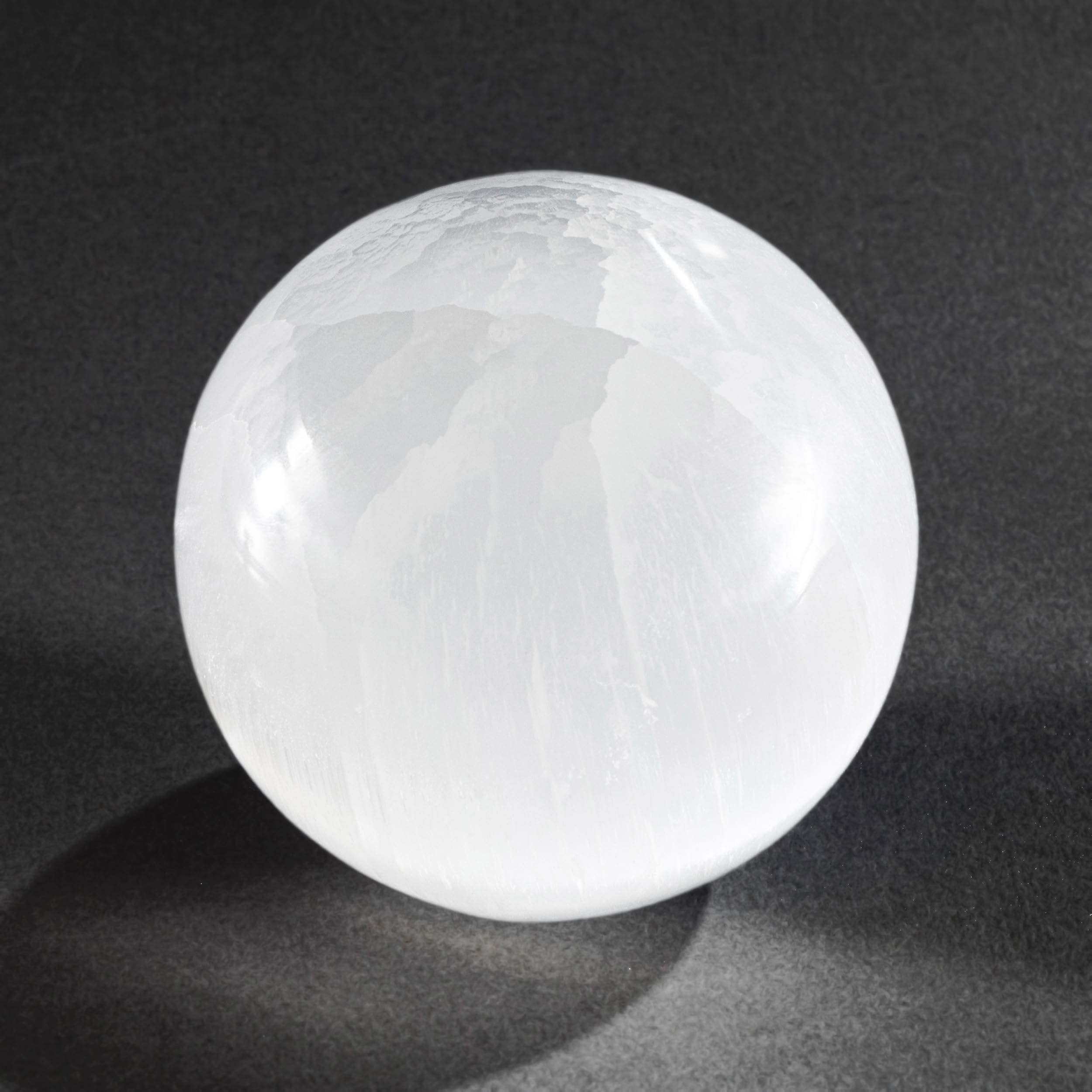 NKlaus Selenit Kugel Heilstein 70 mm poliert 460 g