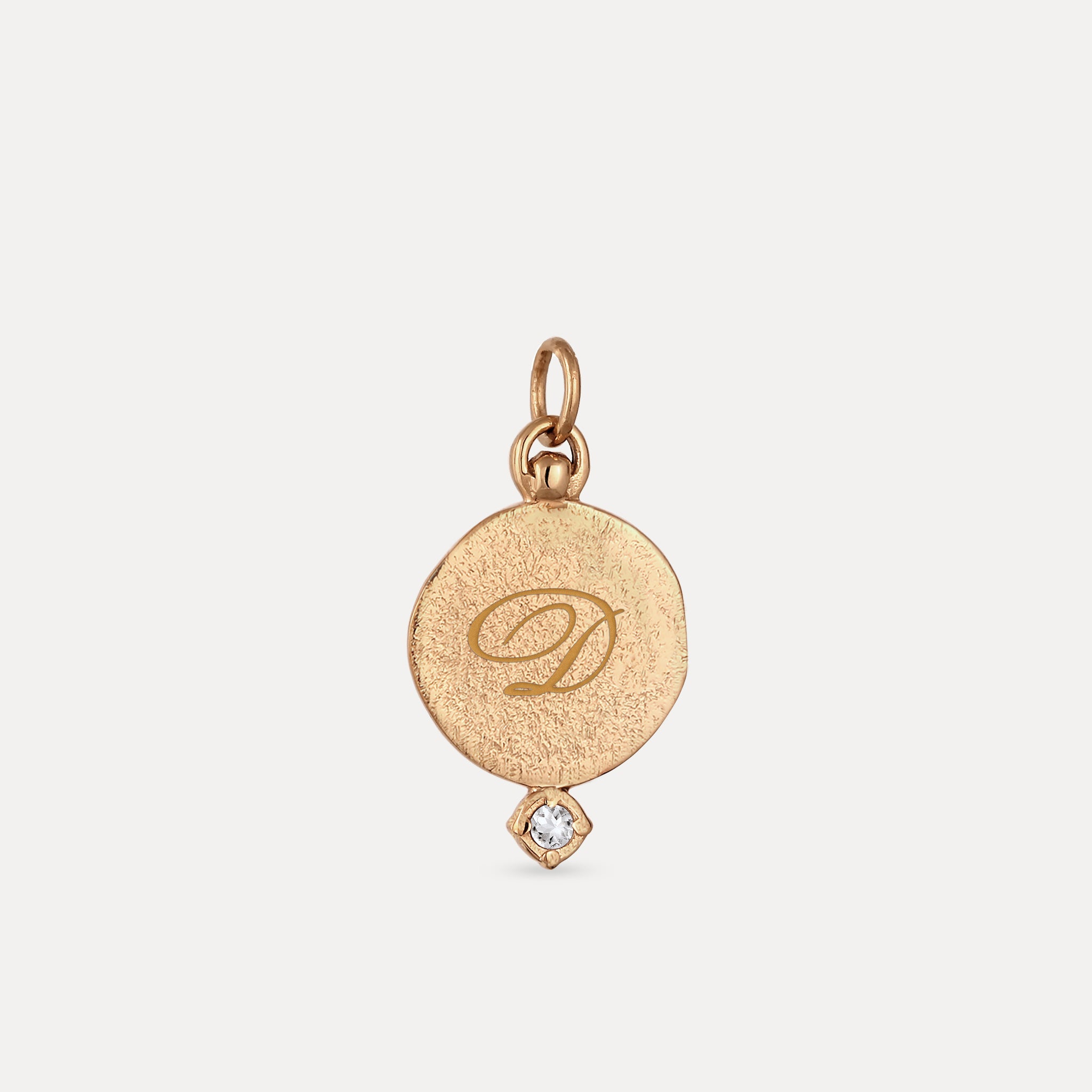 Stilnest Fluid Medallion Anhänger Saphir 585 Gold
