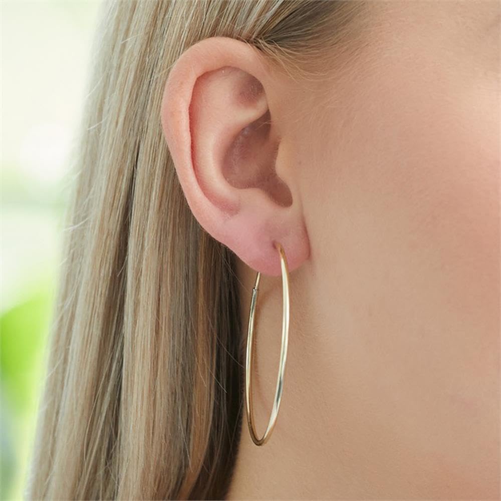 JEWLIX Ohrstecker Creolen Sterlingsilber Ohrstecker vergoldet Damen